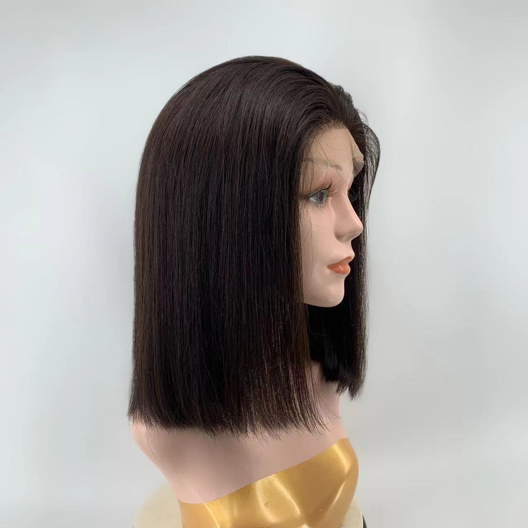 Super Natural Side Part Glueless Wide 5*5 Lace Bob Wig 100% Human Hair | Fits All Face Shapes